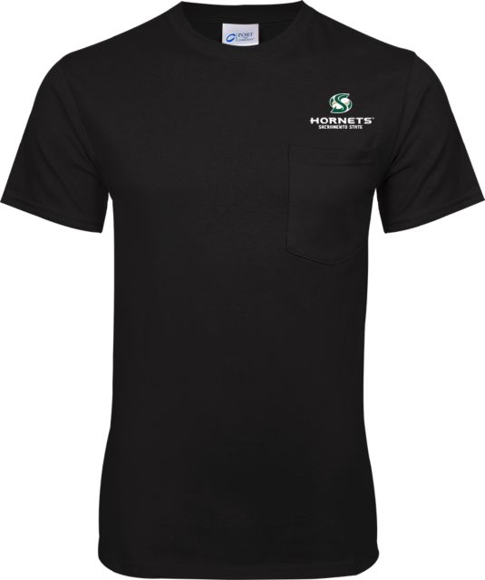 Sacramento State T Shirt w/Pocket Official Logo - ONLINE ONLY