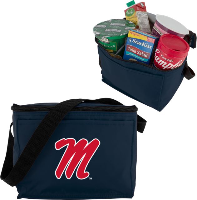 Ole Miss Six Pack Cooler Ole Miss M Script - ONLINE ONLY