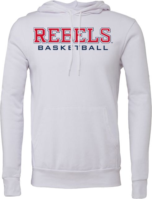 Ole Miss Bella + Canvas Fleece Hood Ole Miss Rebels Basketball - ONLINE ONLY