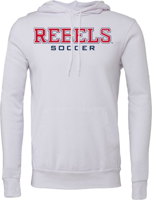 Ole Miss Bella + Canvas Fleece Hood Ole Miss Rebels Soccer - ONLINE ONLY