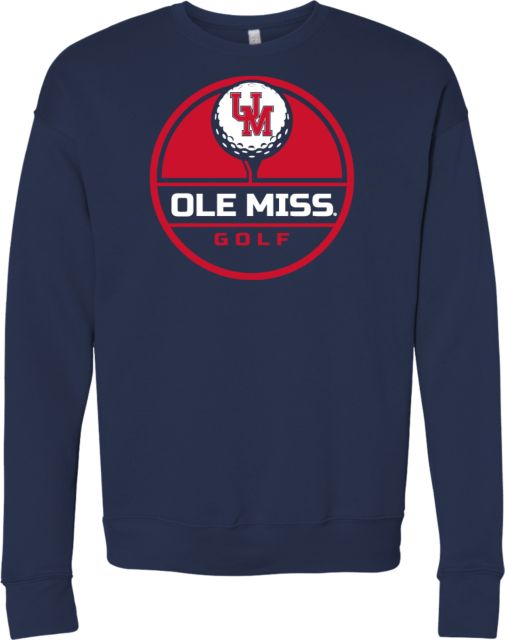 Ole Miss Bella + Canvas Fleece Crew Ole Miss - Golf Tee Up - ONLINE ONLY