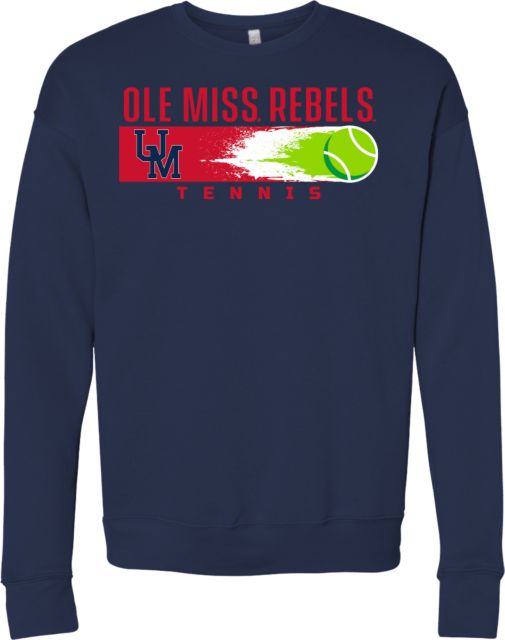 Ole Miss Bella + Canvas Fleece Crew Ole Miss - Rebels Tennis Flying Ace - ONLINE ONLY
