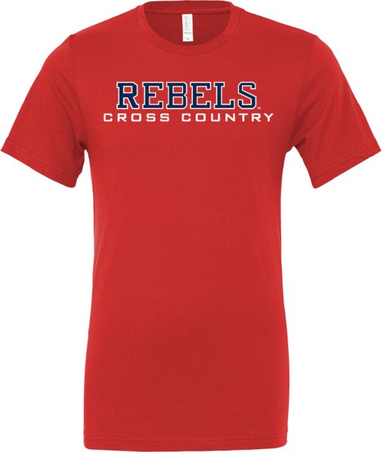 Ole Miss Bella + Canvas Jersey Cotton T Shirt Ole Miss Rebels Cross Country - ONLINE ONLY