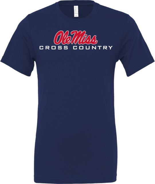 Ole Miss Bella + Canvas Jersey Cotton T Shirt Ole Miss Cross Country - ONLINE ONLY