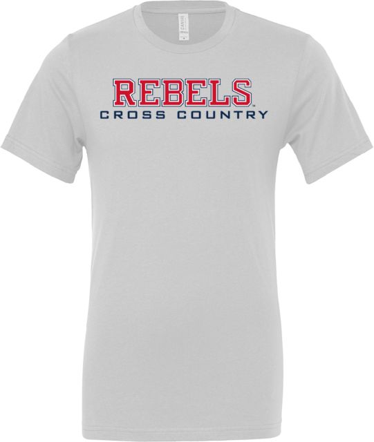 Ole Miss Bella + Canvas Jersey Cotton T Shirt Ole Miss Rebels Cross Country - ONLINE ONLY
