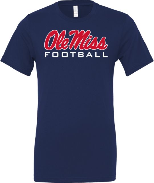 Ole Miss Bella + Canvas Jersey Cotton T Shirt Ole Miss Football - ONLINE ONLY