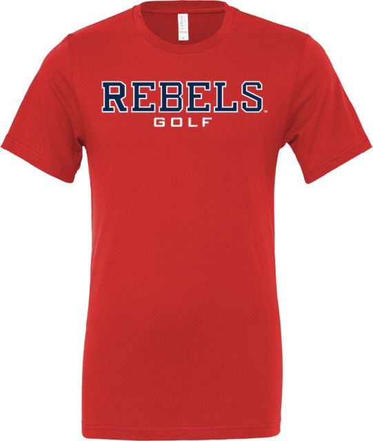 Ole Miss Bella + Canvas Jersey Cotton T Shirt Ole Miss Rebels Golf - ONLINE ONLY