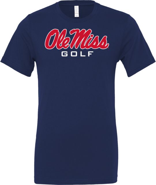 Ole Miss Bella + Canvas Jersey Cotton T Shirt Ole Miss Golf - ONLINE ONLY