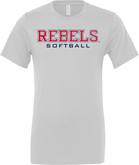 Ole Miss Bella + Canvas Jersey Cotton T Shirt Ole Miss Rebels Softball - ONLINE ONLY