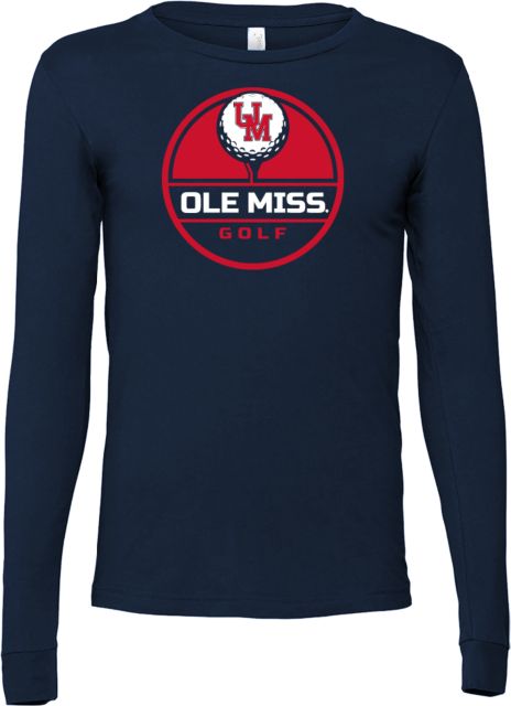 Ole Miss Bella + Canvas Jersey Cotton Long Sleeve T Shirt Ole Miss - Golf Tee Up - ONLINE ONLY