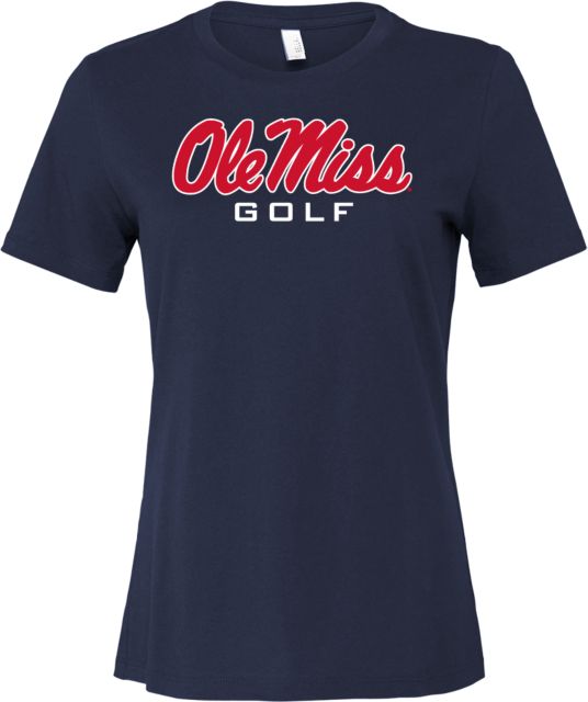 Ole Miss Bella + Canvas Womens Relaxed Cotton T Shirt Ole Miss Tennis - ONLINE ONLY