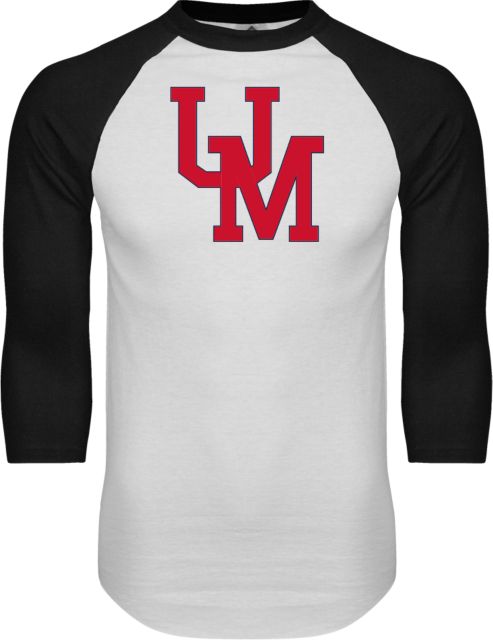 Ole Miss Raglan Baseball T Shirt Ole Miss Interlock UM - ONLINE ONLY