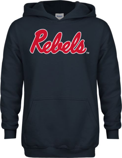 Ole Miss Youth Fleece Hoodie Ole Miss Rebels Script - ONLINE ONLY