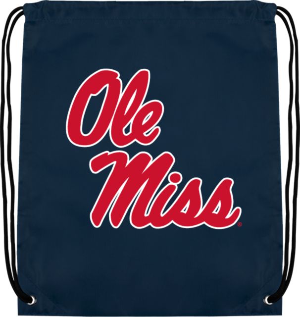 Ole Miss Drawstring Backpack Ole Miss Script - Primary Stacked - ONLINE ONLY