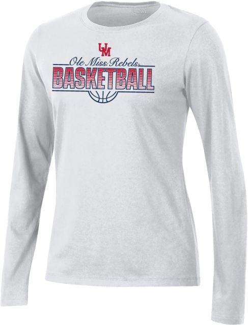 Ole Miss Gear Womens Long Sleeve Tee Ole Miss - Rebels Basketball Skyhook - ONLINE ONLY