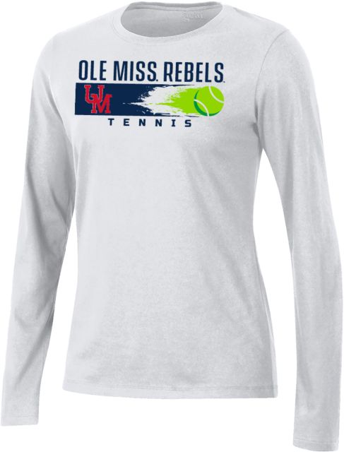 Ole Miss Gear Womens Long Sleeve Tee Ole Miss - Rebels Tennis Flying Ace - ONLINE ONLY