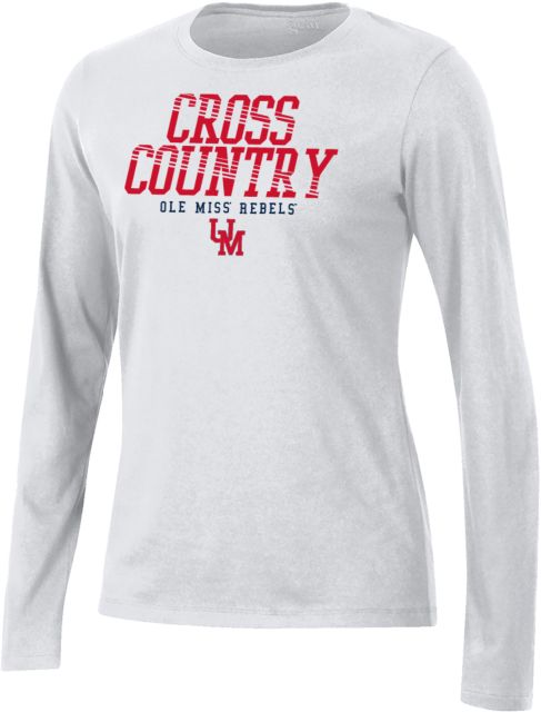 Ole Miss Gear Womens Long Sleeve Tee Ole Miss - Rebels Cross Country - ONLINE ONLY