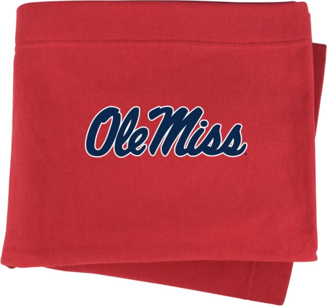 Ole Miss Sweatshirt Blanket Ole Miss Script - Official Wordmark - ONLINE ONLY