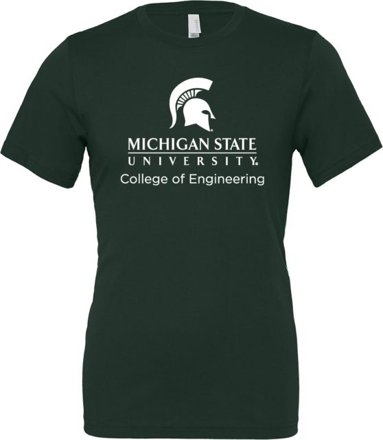 Michigan State Bella + Canvas Jersey Cotton T Shirt MSU College of Engineering - ONLINE ONLY