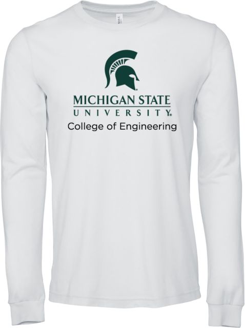 Michigan State Bella + Canvas Jersey Cotton Long Sleeve T Shirt MSU College of Engineering - ONLINE ONLY