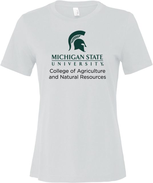 Michigan State Bella + Canvas Womens Relaxed Cotton T Shirt MSU College of Agriculture and Natural Resources - ONLINE ONLY