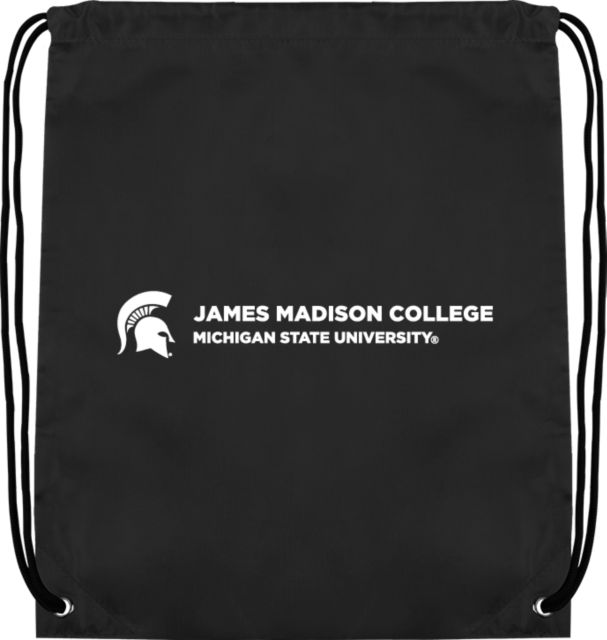 Michigan State Drawstring Backpack MSU James Madison College Flat - ONLINE ONLY