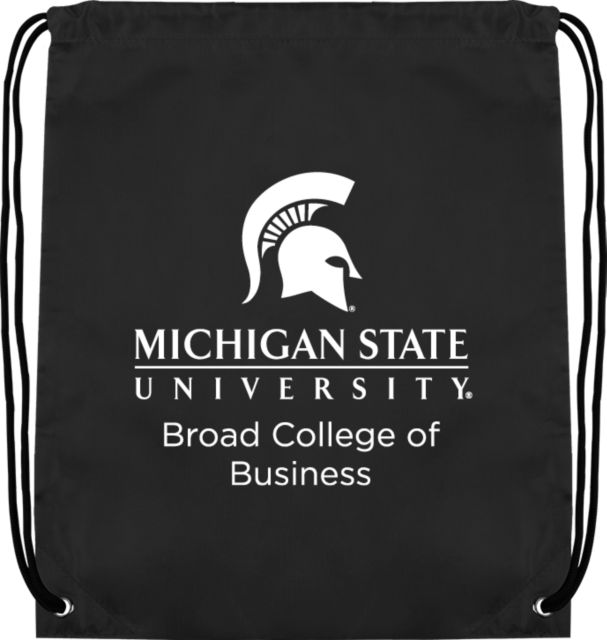 Michigan State Drawstring Backpack MSU Broad College of Business - ONLINE ONLY