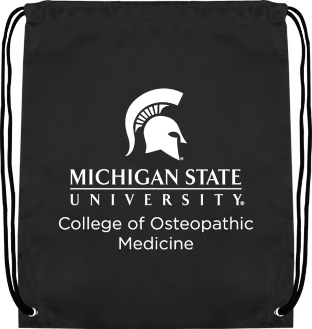 Michigan State Drawstring Backpack MSU College of Osteopathic Medicine - ONLINE ONLY