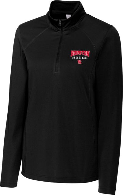Houston Clique Womens Ice Pique Half Zip Houston Basketball - ONLINE ONLY