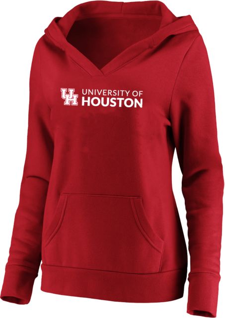 Houston Womens Plus Hoodie UH Signature Mark Horizontal - PLUS - ONLINE ONLY