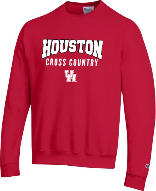 Houston Champion Scarlet Fleece Crew UH Cross Country ONLINE ONLY University of Houston