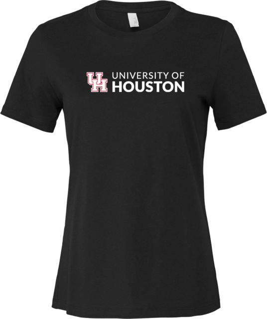 Houston Bella + Canvas Womens Relaxed Cotton T Shirt UH Signature Mark Horizontal - ONLINE ONLY