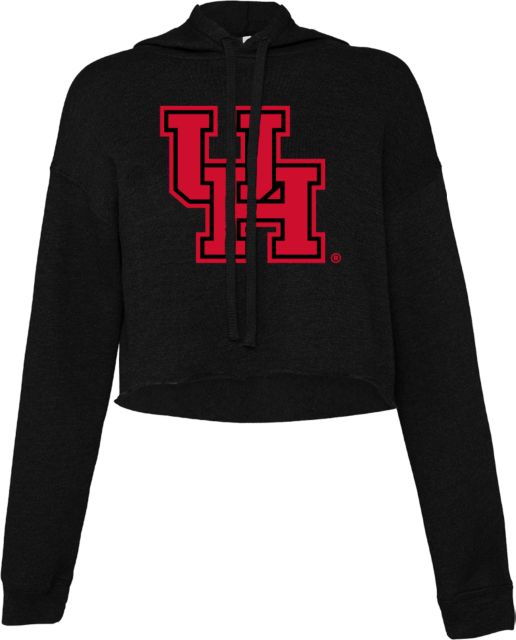Houston Bella + Canvas Cropped Fleece Hood Interlocking UH - ONLINE ONLY