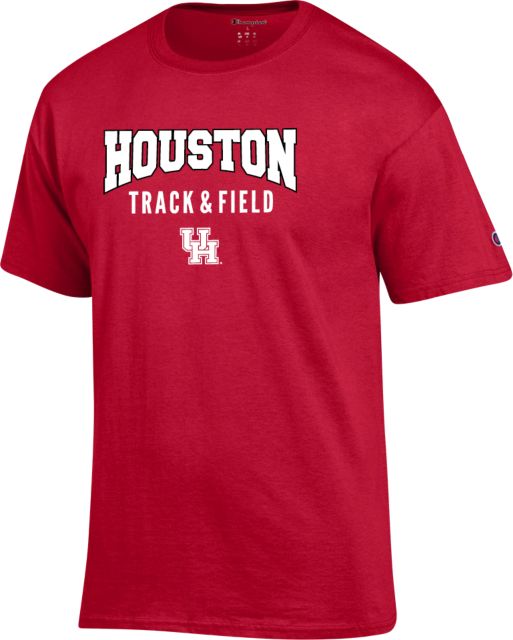Houston Champion Scarlet T Shirt UH Track and Field - ONLINE ONLY