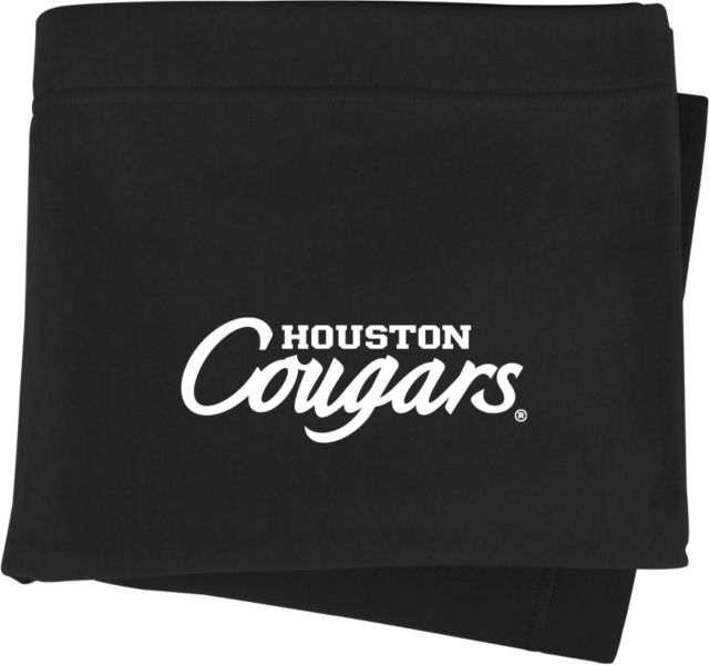 Houston Sweatshirt Blanket Houston Cougars Script - ONLINE ONLY