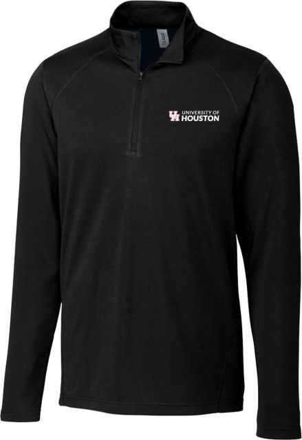 Houston Clique Ice Pique Half Zip UH Signature Mark Horizontal - ONLINE ONLY