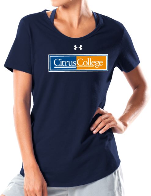 Citrus College Under Armour Womens Charged Cotton Tee UA - Citrus College Logo - ONLINE ONLY