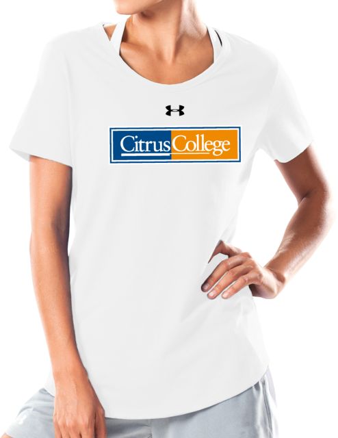 Citrus College Under Armour Womens Charged Cotton Tee UA - Citrus College Logo - ONLINE ONLY