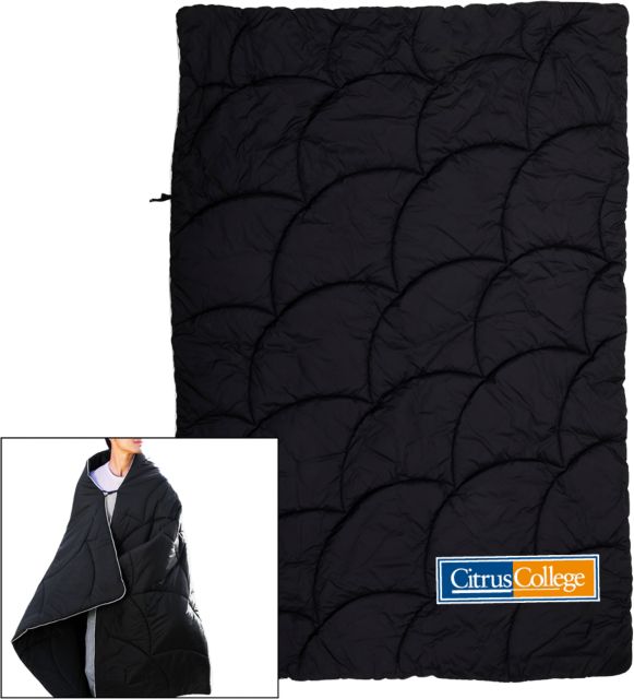 Citrus College Wearable Camping Blanket Citrus College Wordmark - ONLINE ONLY