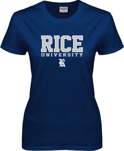 Rice Ladies T-Shirt Rice University Stacked - ONLINE ONLY