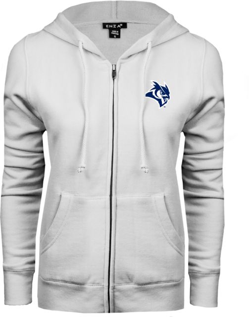 Rice ENZA Ladies Fleece Full Zip Hoodie Owl Head - ONLINE ONLY