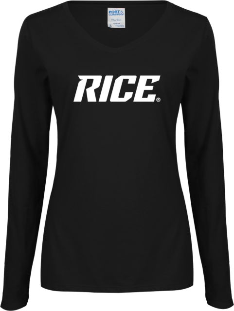Rice Ladies Long Sleeve V Neck Tee Rice - ONLINE ONLY