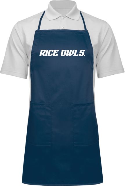 Rice Full Length Apron Rice Owls - ONLINE ONLY