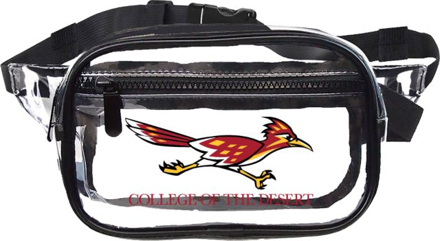 College of the Desert Clear Fanny Pack COD with Roadrunner - ONLINE ONLY