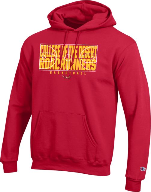 College of the Desert Champion Fleece Hoodie College of the Desert Roadrunners Basketball Design - ONLINE ONLY