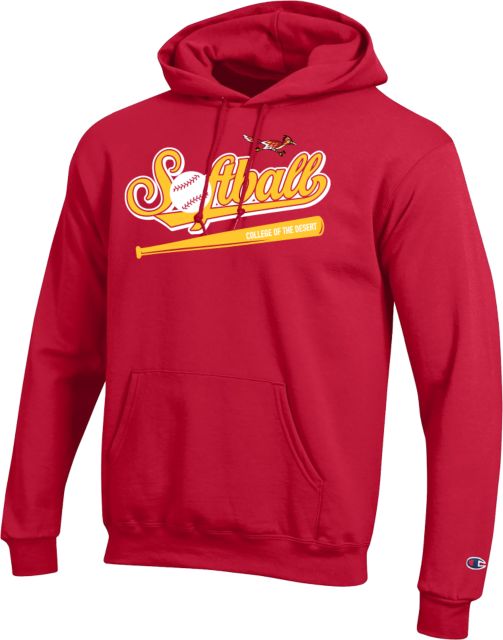 College of the Desert Champion Fleece Hoodie College of the Desert Roadrunners Softball Design - ONLINE ONLY