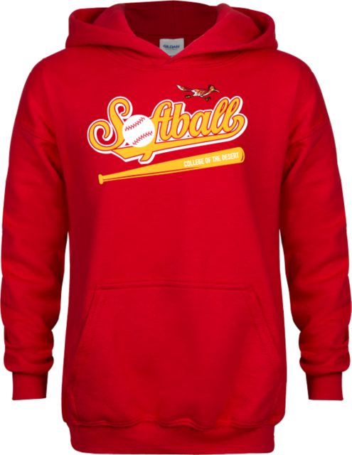 College of the Desert Youth Fleece Hoodie College of the Desert Roadrunners Softball Design - ONLINE ONLY