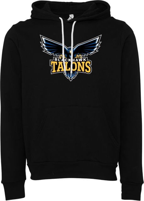 Blackhawk Bella + Canvas Fleece Hood Hawk Mascot - ONLINE ONLY
