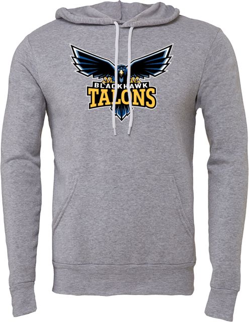 Blackhawk Bella + Canvas Fleece Hood Hawk Mascot - ONLINE ONLY