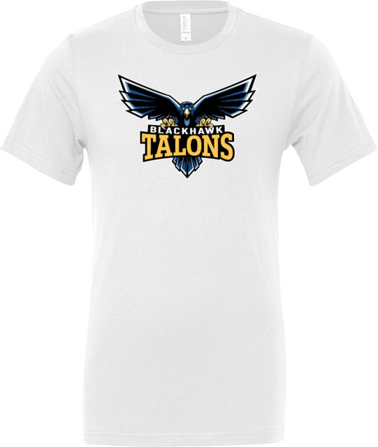 Blackhawk Bella + Canvas Jersey Cotton T Shirt Hawk Mascot - ONLINE ONLY